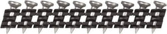 DeWALT - 11 Gauge 0.12" Shank Diam 1/2" Long Concrete Nails for Power Nailers - Steel, Zinc Finish, Smooth Shank, Angled Stick Plastic Collation, Round Head - Exact Tool & Supply