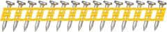 DeWALT - 13 Gauge 0.102" Shank Diam 3/4" Long Concrete Nails for Power Nailers - Steel, Zinc Finish, Smooth Shank, Angled Stick Plastic Collation, Round Head - Exact Tool & Supply