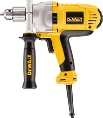 DeWALT - 1/2" Keyed Chuck, 1,250 RPM, Mid-Handle Grip Electric Drill - 10.5 Amps, Reversible - Exact Tool & Supply
