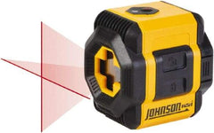 Johnson Level & Tool - 2 Beam 30' Max Range Self Leveling Cross Line Laser - Red Beam, 3/16" at 30' Accuracy - Exact Tool & Supply