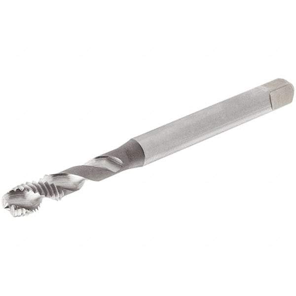 Iscar - 3/8-16 UNC 3 Flute 2B Modified Bottoming Spiral Flute Tap - Cobalt, Uncoated, 100mm OAL, Right Hand Flute, Right Hand Thread, Series TPS UNC - Exact Tool & Supply