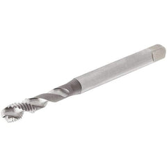 Iscar - 3/8-16 UNC 3 Flute 2B Modified Bottoming Spiral Flute Tap - Cobalt, Uncoated, 100mm OAL, Right Hand Flute, Right Hand Thread, Series TPS UNC - Exact Tool & Supply