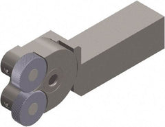 Made in USA - RH Cut, Diamond, 3/4" Wide x 3/4" High x 3" Long Square Shank, Up-To-Shoulder Bump Knurlers - 2 Knurls Required (Included), 1" Diam x 5/16" Wide Face, 5/16" Hole Diam, Series OT - Exact Tool & Supply