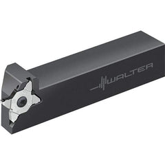 Walter - 6mm Max Depth of Cut, Indexable Grooving Tool Holder - 25.4mm Shank Height, 25.4mm Shank Width, 150mm OAL - Exact Tool & Supply
