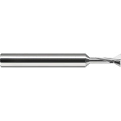 Harvey Tool - 60° 1/8" Cut Diam, 0.056" Cut Width, Solid Carbide Dovetail Cutter - Exact Tool & Supply