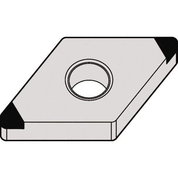 Kennametal - DNGA433 MT Grade KBH10 CBN Turning Insert - 55° Diamond, 1/2" Inscr Circle, 3/16" Thick, 3/64" Corner Radius - Exact Tool & Supply