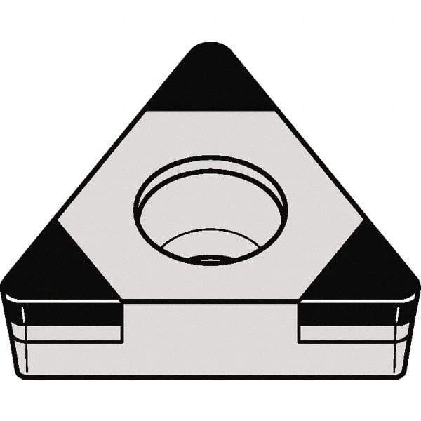 Kennametal - TCGW21.51 MT Grade KBH10 CBN Turning Insert - 60° Triangle, 1/4" Inscr Circle, 3/32" Thick, 1/64" Corner Radius - Exact Tool & Supply