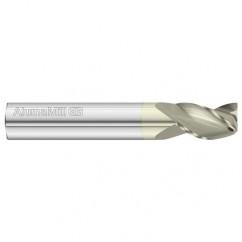 1/8 Dia. x 1-1/2 Overall Length 3-Flute Square End Solid Carbide SE End Mill-Round Shank-Center Cut-FC5 - Exact Tool & Supply