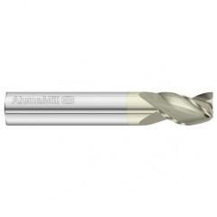 1/8 Dia. x 1-1/2 Overall Length 3-Flute Square End Solid Carbide SE End Mill-Round Shank-Center Cut-FC5 - Exact Tool & Supply