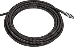 DeWALT - 5/16" x 25' Drain Cleaning Machine Cable - Coiled, 3/8" to 3" Pipe, Use with DEWALT DCD200 Brushless Drain Snakes - Exact Tool & Supply