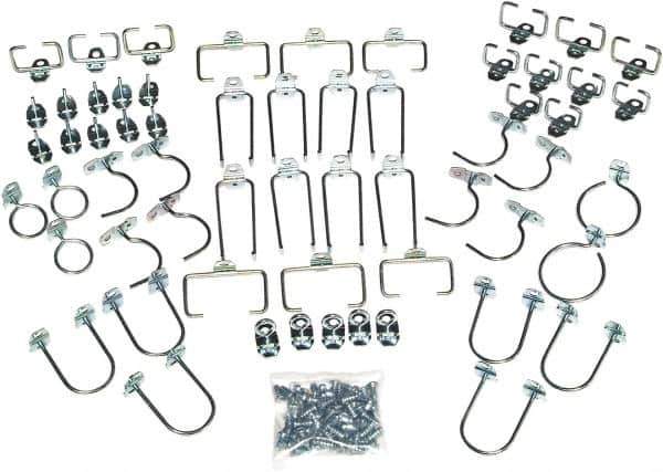 Triton - Silver Pegboard Wall Mounted Storage - For Use with DuraBoards, 1/4" & 1/8" Pegboards - Exact Tool & Supply