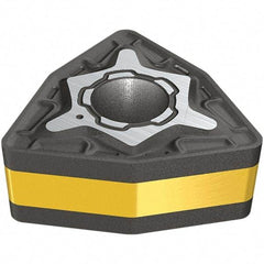 Iscar - WNMG431 M3P Grade IC8150 Carbide Turning Insert - TiCN/Al2O3/TiN Finish, 80° Trigon, 12.7mm Inscr Circle, 4.76mm Thick, 0.4mm Corner Radius - Exact Tool & Supply