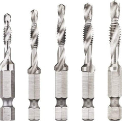 DeWALT - Combination Drill & Tap Sets Minimum Thread Size (Inch): #8-32 Maximum Thread Size (Inch): 1/4-20 - Exact Tool & Supply