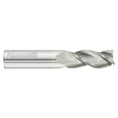 3/4 Dia. x 4 Overall Length 3-Flute Square End Solid Carbide SE End Mill-Round Shank-Center Cut-FC19 - Exact Tool & Supply