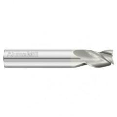 3/8 Dia. x 2-1/2 Overall Length 3-Flute Square End Solid Carbide SE End Mill-Round Shank-Center Cut-FC19 - Exact Tool & Supply