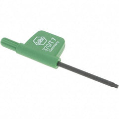 Wiha - T7 Torx Key - Flag-Style, 35mm Length Under Head, 2.6" OAL - Exact Tool & Supply