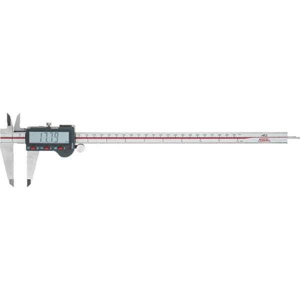 SPI - 0 to 300mm Range, 0.01mm Resolution, Electronic Caliper - Stainless Steel with 60mm Stainless Steel Jaws, 0.03mm Accuracy, Micro USB Output - Exact Tool & Supply