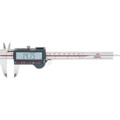 SPI - 0 to 150mm Range, 0.01mm Resolution, Electronic Caliper - Stainless Steel with 40mm Stainless Steel Jaws, 0.02mm Accuracy, Micro USB Output - Exact Tool & Supply