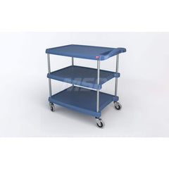 Metro - Carts; Type: Utility ; Load Capacity (Lb.): 400.000 ; Number of Shelves: 3 ; Width (Inch): 23-7/16 ; Length (Inch): 34-3/8 ; Height (Inch): 35-1/2 - Exact Tool & Supply
