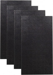 Triton - 24" Wide x 48" High Peg Board Storage Board - 4 Panels, Polyethylene, Black - Exact Tool & Supply