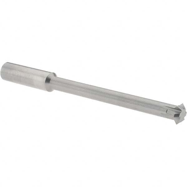 Accupro - 3/8° 3/8" Cut Diam, 1/8" Cut Width, 3/8" Shank, Solid Carbide Double-Angle Cutter - Exact Tool & Supply