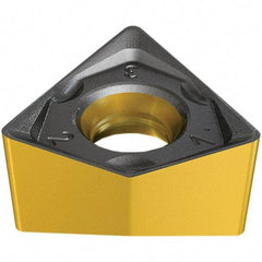 Iscar - H690 WNMU0705 MM Grade IC5400 Carbide Milling Insert - TiCN/Al2O3/TiN Finish, 5.9mm Thick, 11.5mm Inscribed Circle, 0.8mm Corner Radius - Exact Tool & Supply