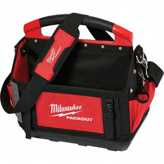 Milwaukee Tool - PACKOUT 32 Pocket, Ballistic Polyester, Red/Black Tote - Exact Tool & Supply