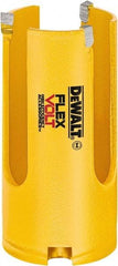DeWALT - 1-3/8" Diam, 2" Cutting Depth, Hole Saw - Carbide-Tipped Saw, Toothed Edge - Exact Tool & Supply