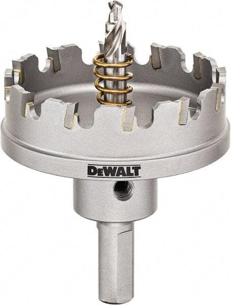 DeWALT - 2-1/4" Diam, 1/4" Cutting Depth, Hole Saw - Carbide-Tipped Saw, Toothed Edge - Exact Tool & Supply
