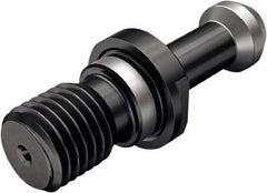 Seco - BT50 Taper, M24x3 Thread, 0° Angle Radius, Standard Retention Knob - 3.346" OAL, 29/32" Knob Diam, 1.772" from Knob to Flange, Through Coolant - Exact Tool & Supply