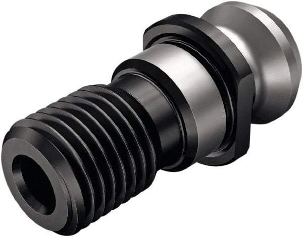 Seco - ISO50 Taper, M24x3 Thread, 45° Angle Radius, Standard Retention Knob - 2.581" OAL, 1.146" Knob Diam, 1" from Knob to Flange - Exact Tool & Supply