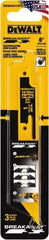 DeWALT - 6" Long x 1" Thick, Bi-Metal Reciprocating Saw Blade - Straight Profile, 14 to 18 TPI, Toothed Edge, Tang Shank - Exact Tool & Supply