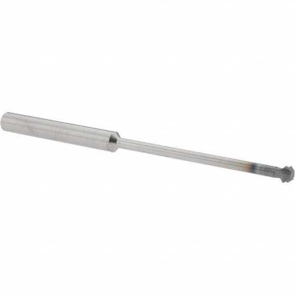 Accupro - 1/4° 1/4" Cut Diam, 1/8" Cut Width, 1/4" Shank, Solid Carbide Double-Angle Cutter - Exact Tool & Supply