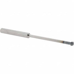 Accupro - 1/4° 1/4" Cut Diam, 1/8" Cut Width, 1/4" Shank, Solid Carbide Double-Angle Cutter - Exact Tool & Supply