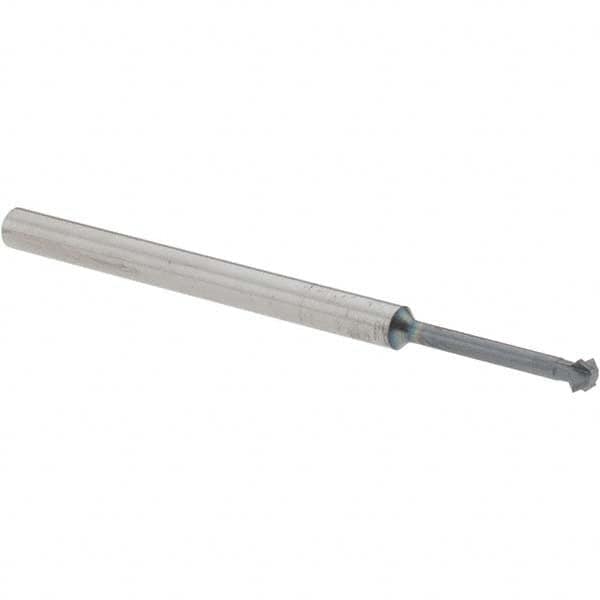 Accupro - 1/8° 1/8" Cut Diam, 0.062" Cut Width, 1/8" Shank, Solid Carbide Double-Angle Cutter - Exact Tool & Supply