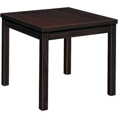 Hon - 20" Long x 24" Wide x 20" High Stationary Reception Table - Mahogany (Color), High Pressure Laminate - Exact Tool & Supply
