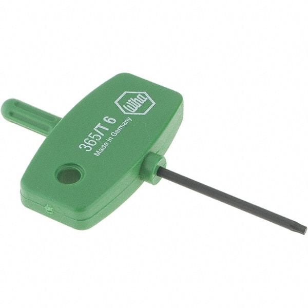 Wiha - T6 Torx Key - Wing Handle, 35mm Length Under Head, 2.7" OAL - Exact Tool & Supply