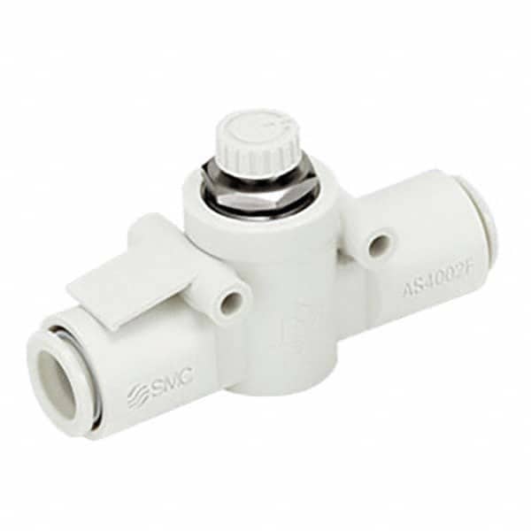 SMC PNEUMATICS - Speed & Flow Control Valves Valve Type: Flow Control Offset Inline Tube Outside Diameter (mm): 8 - Exact Tool & Supply