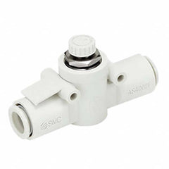 SMC PNEUMATICS - Speed & Flow Control Valves Valve Type: Flow Control Offset Inline Tube Outside Diameter (mm): 8 - Exact Tool & Supply