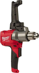 Milwaukee Tool - 18 Volt 1/2" Chuck Pistol Grip Handle Cordless Drill - 0-550 RPM, Keyed Chuck, Reversible, Lithium-Ion Batteries Not Included - Exact Tool & Supply