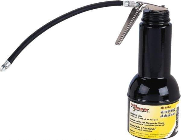 lumax - Flexible Spout, Pistol-Grip Oiler - Steel Pump, Steel Body - Exact Tool & Supply
