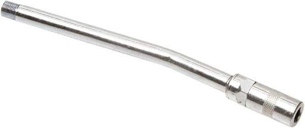 lumax - 7,500 Operating psi, 1/8 Thread, Fixed Grease Gun Rigid Extension with Coupler - NPT (M) Thread - Exact Tool & Supply