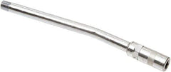 lumax - 7,500 Operating psi, 1/8 Thread, Fixed Grease Gun Rigid Extension with Coupler - NPT (M) Thread - Exact Tool & Supply