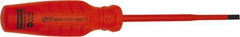Proto - Insulated, Cabinet & Composite Slotted Screwdriver - Round Shank, Impact & Chemical Resistant Handle - Exact Tool & Supply