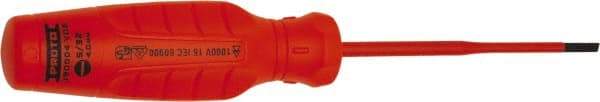 Proto - Insulated, Cabinet & Composite Slotted Screwdriver - Round Shank, Impact & Chemical Resistant Handle - Exact Tool & Supply