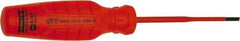 Proto - Insulated, Cabinet & Composite Slotted Screwdriver - Round Shank, Impact & Chemical Resistant Handle - Exact Tool & Supply