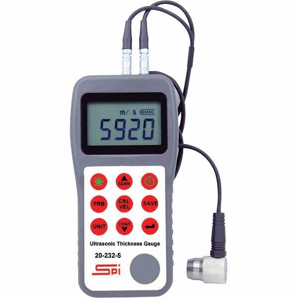 SPI - Electronic Thickness Gages Minimum Measurement (Decimal Inch): 0.0250 Maximum Measurement (Decimal Inch): 23.6200 - Exact Tool & Supply