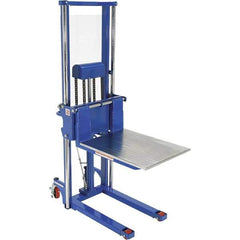 Vestil - 1,500 Lb Capacity, 63" Lift Height, Portable Workstation Manually Operated Lift - Exact Tool & Supply