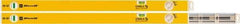 Stabila - 2 Vial, 59" Long, Aluminum Expandable Level - Yellow, 2" Wide, (1) Level & (1) Plumb Vials - Exact Tool & Supply