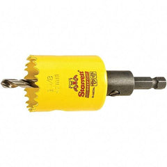 Starrett - 1-5/8" Diam, 2" Cutting Depth, Hole Saw - High Speed Steel Saw, Toothed Edge - Exact Tool & Supply